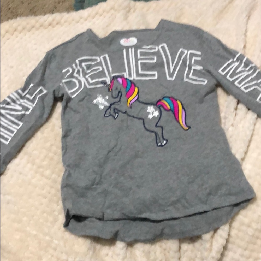 Girls unicorn long sleeve shirt